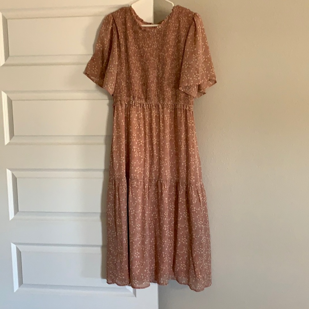 Mauve maxi dress